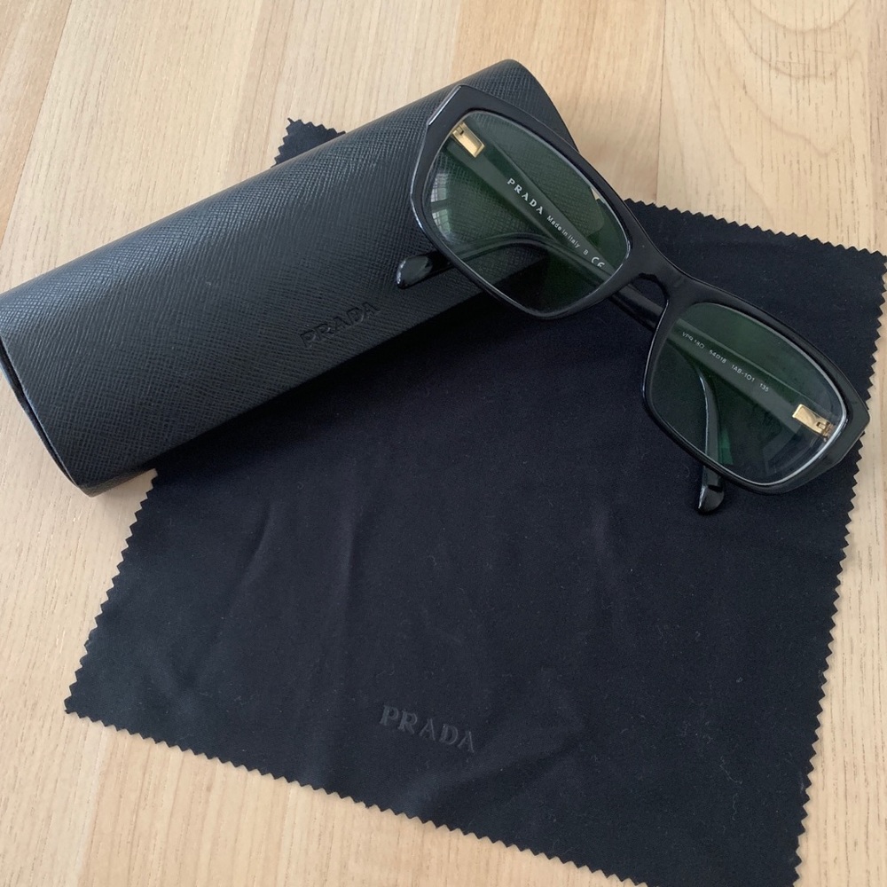 Prada Black Framed Glasses - Picture 2 of 12